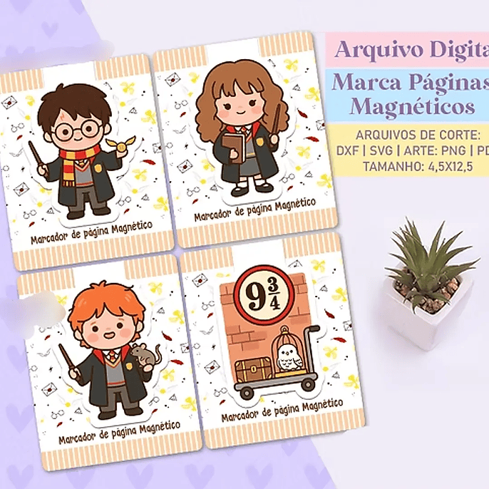 Arquivo Marcadores de Páginas Magnéticos - Harry Potter 1
