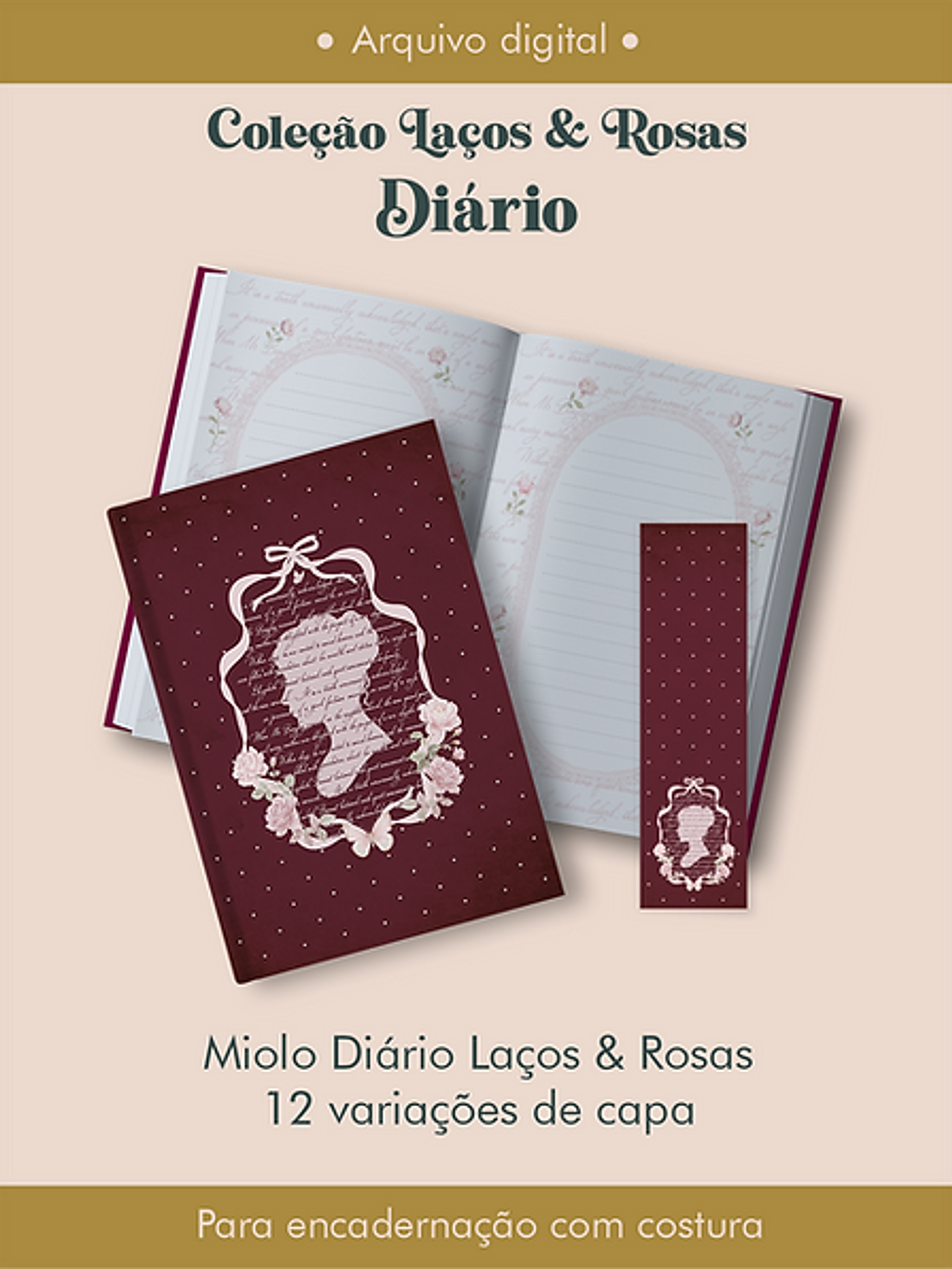 Arquivo Diario Coleção Laços e Rosas Costura 1