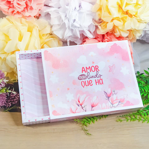 Arquivo Dia das Mães Caixa com moldura 21x26cm para encadernação A5