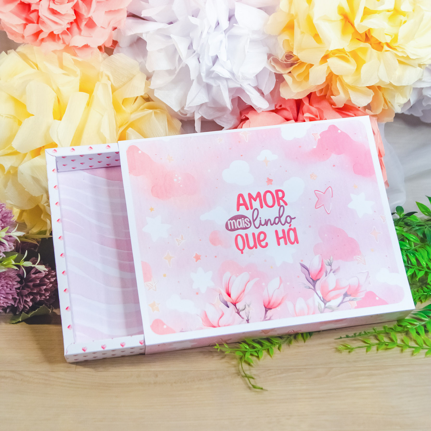 Arquivo Dia das Mães Caixa com moldura 21x26cm para encadernação A5 1