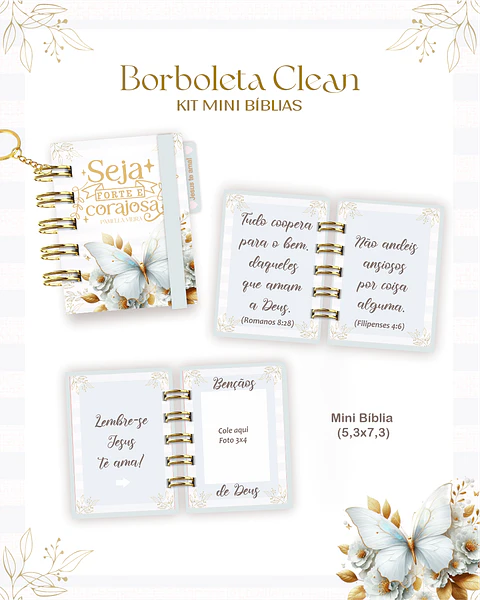 Arquivo Kit Mini Bíblia Borboleta Clean