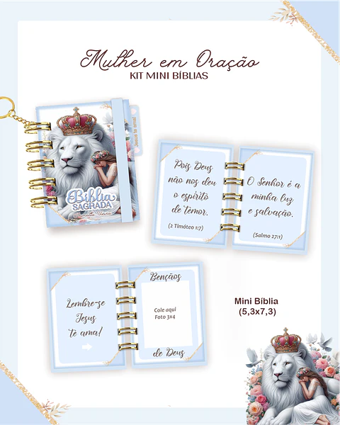 Arquivo Kit Mini Bíblia Mulher em Oração