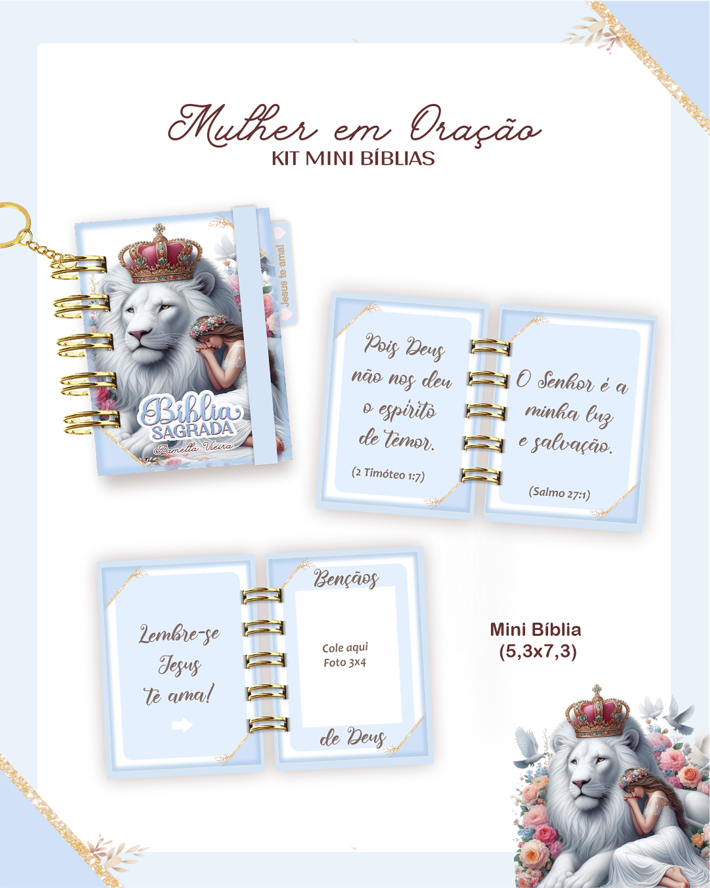 Arquivo Kit Mini Bíblia Mulher em Oração 1