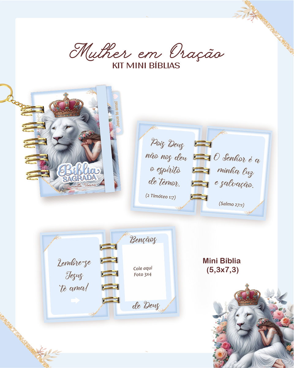Arquivo Kit Mini Bíblia Mulher em Oração 1