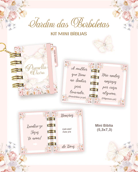 Arquivo Kit Mini Bíblia Jardim das Borboletas