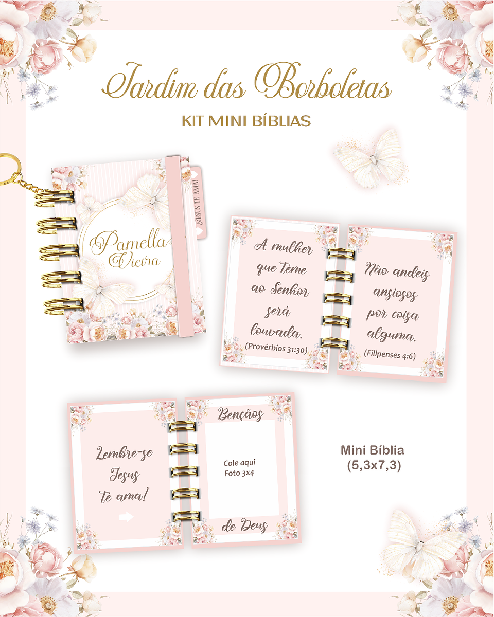 Arquivo Kit Mini Bíblia Jardim das Borboletas 1