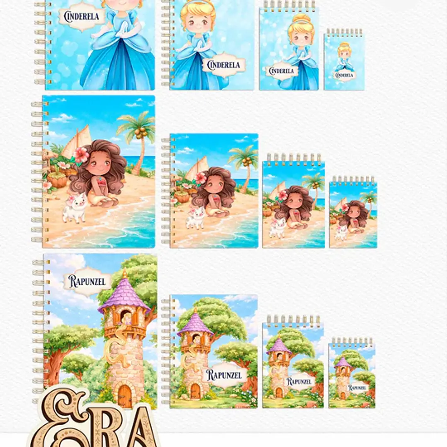 Arquivo Encadernação Princesas Cute 1