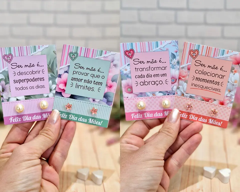 Arquivo de Corte Dia das Mães Card Brinco 1