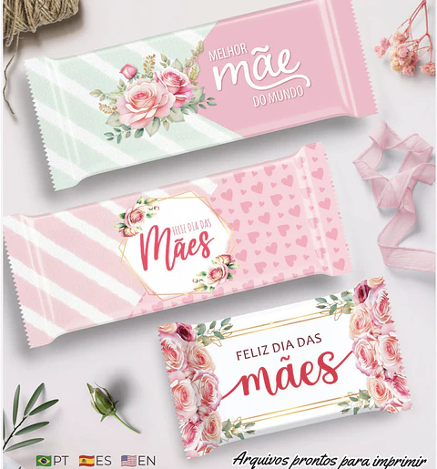 Arquivo Rótulos Chocolates Dia das Mães - Balloon Criativo