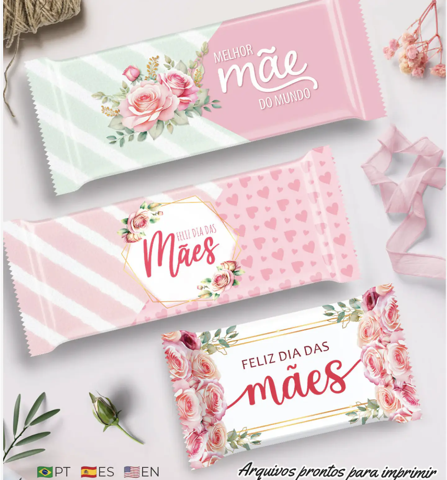 Arquivo Rótulos Chocolates Dia das Mães - Balloon Criativo 1