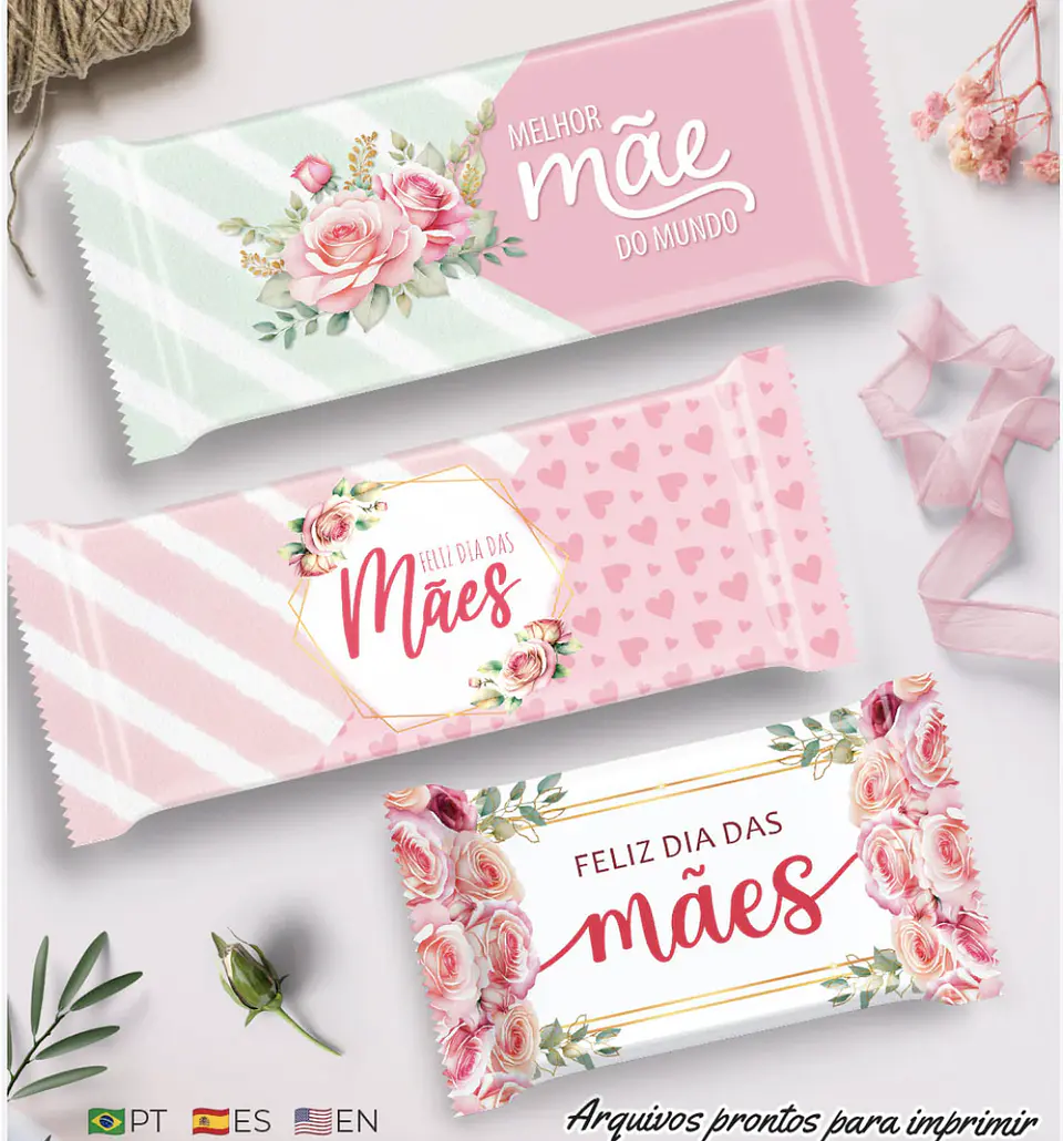 Arquivo Rótulos Chocolates Dia das Mães - Balloon Criativo 1