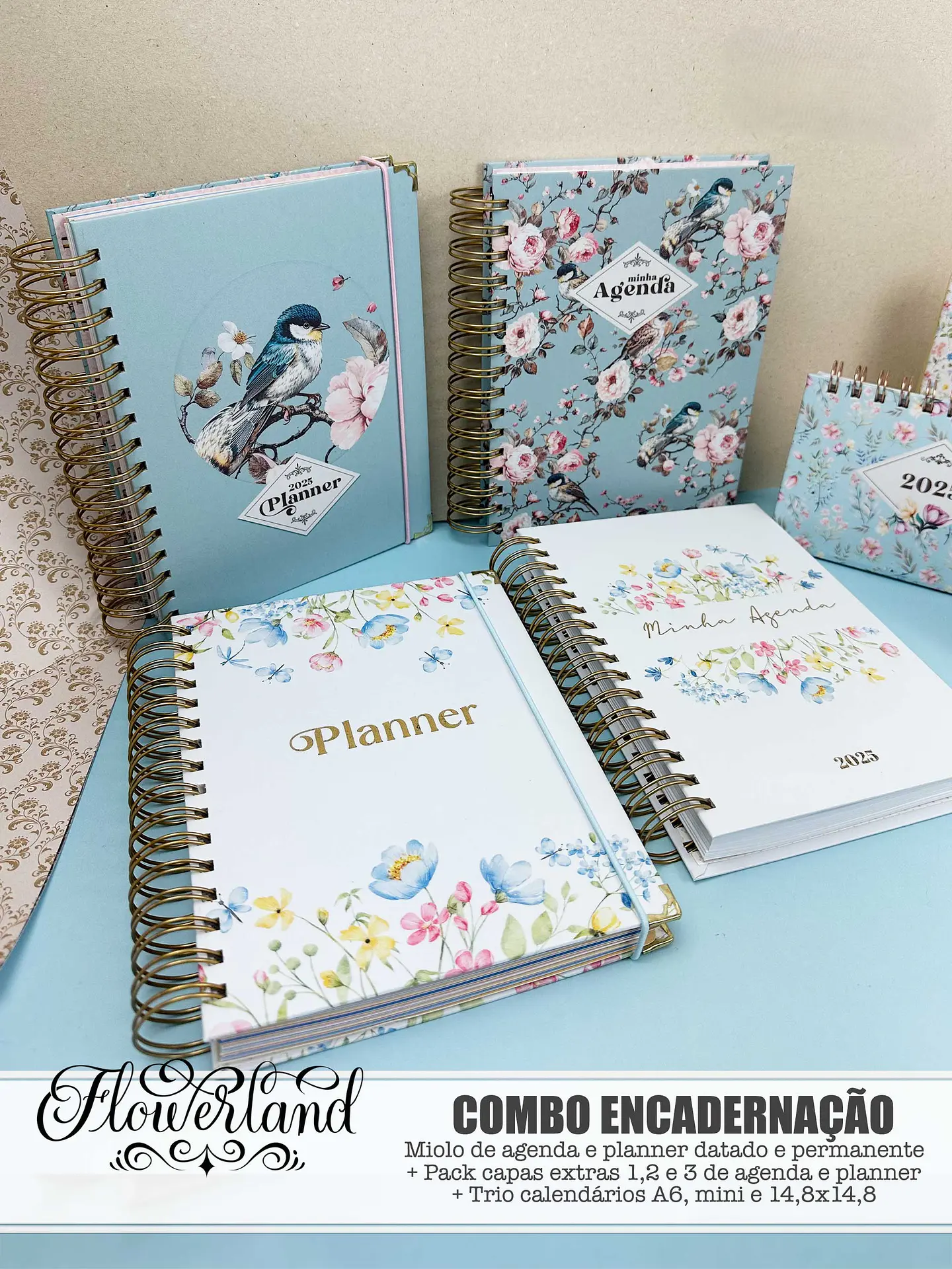 Arquivo Coleção FlowerLand  Combo Encadernação 1