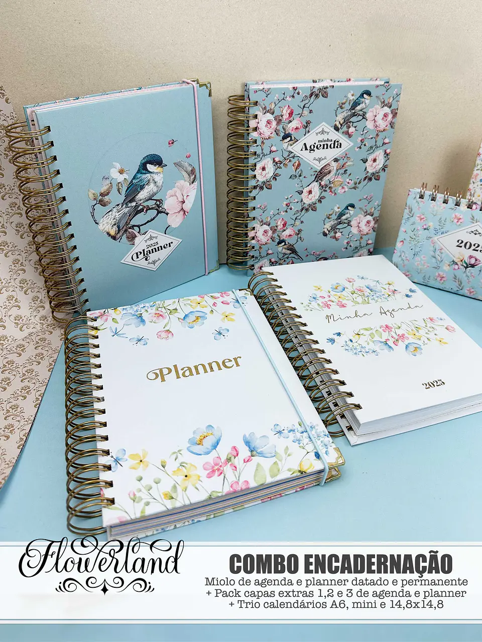 Arquivo Coleção FlowerLand  Combo Encadernação 1