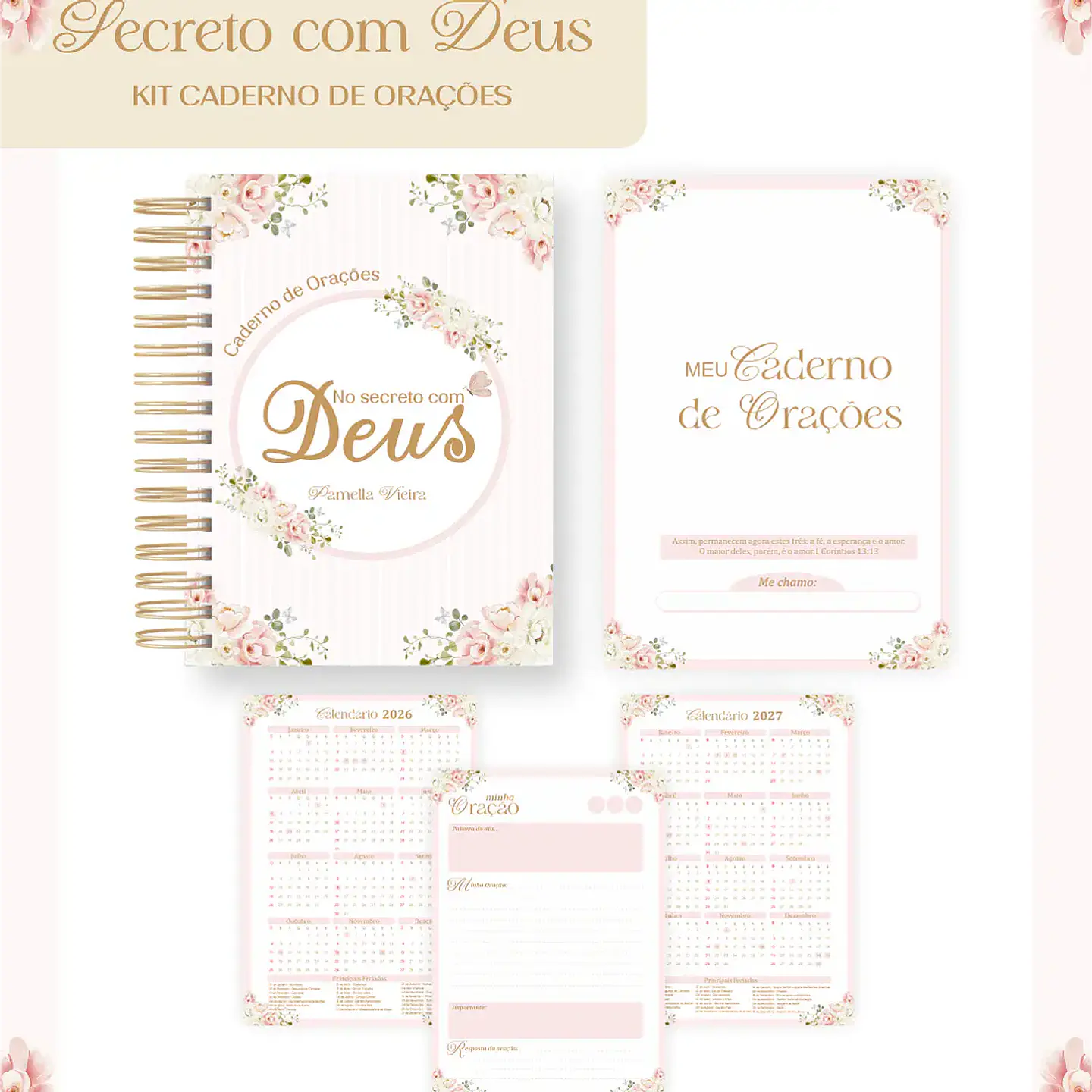 Arquivo Kit Caderno de Orações Secreto com Deus 01 1