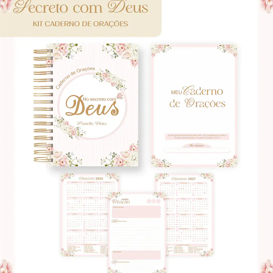Arquivo Kit Caderno de Orações Secreto com Deus 01 1