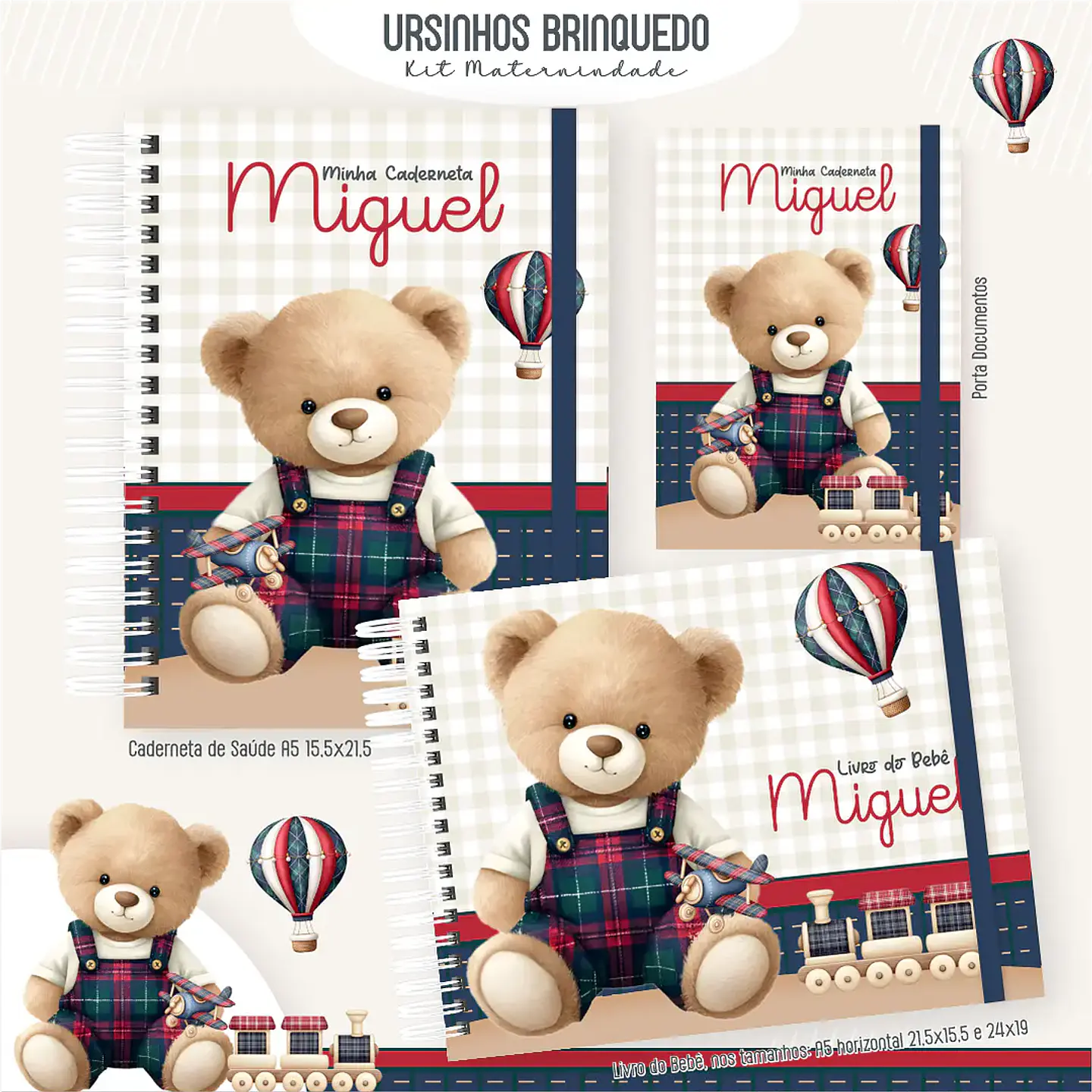 Arquivo Kit Maternidade Masculino Ursinho Brinquedo 2 1