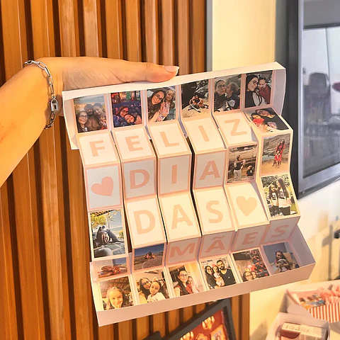 Arquivo Dia das Mães Caixa Cascata de Fotos