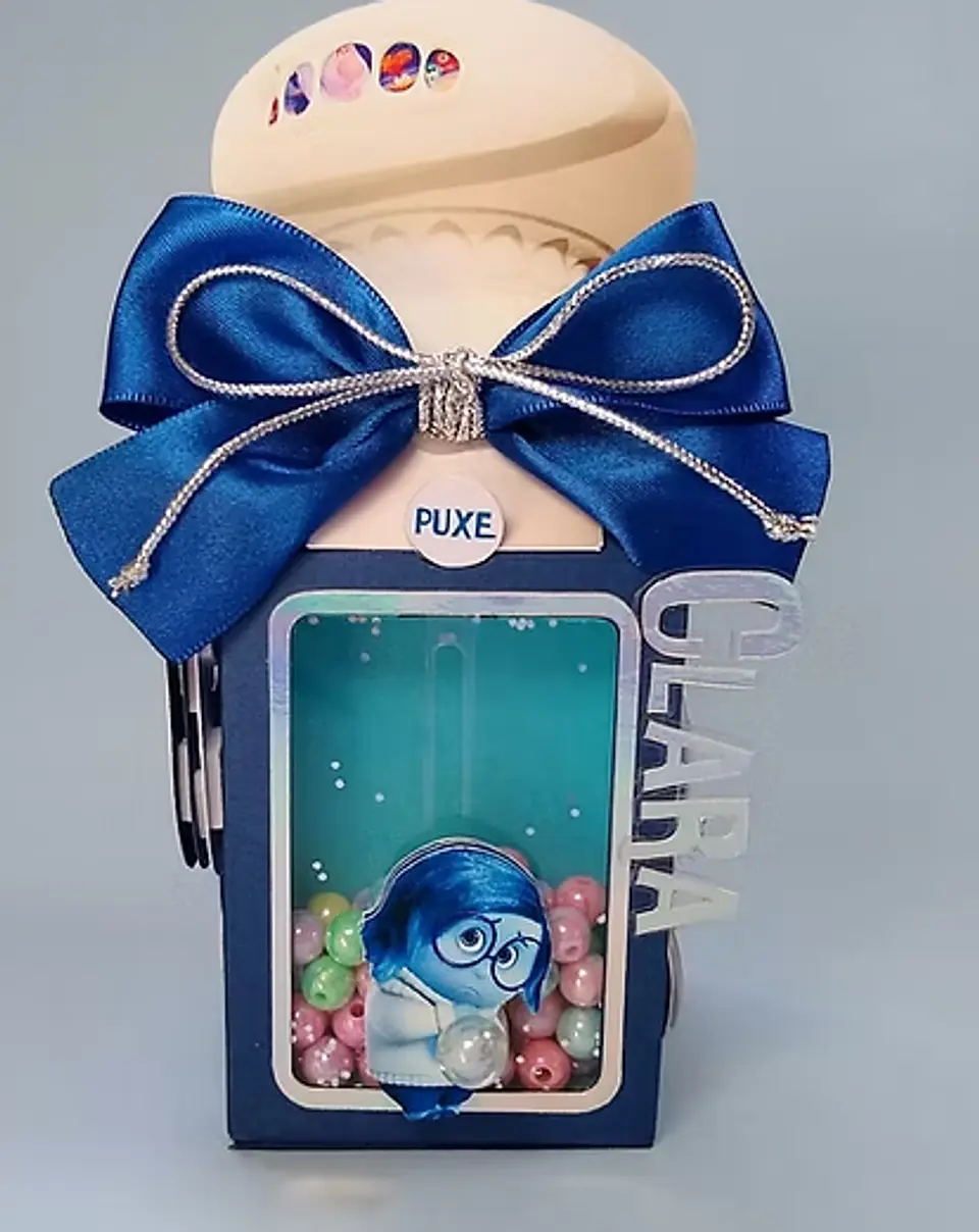 Arquivo de Corte Caixa Milk com Visor Interativa - Divertidamente 1