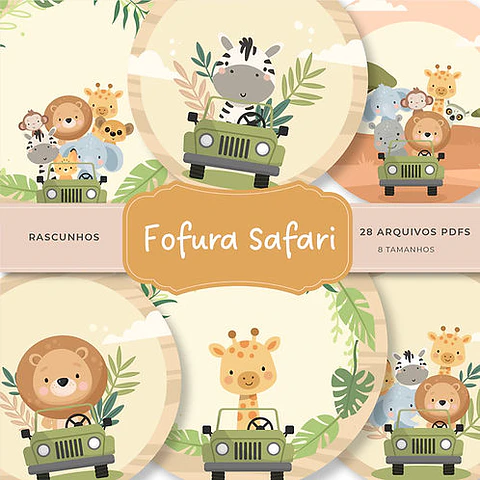 Kit Digital Fofura Safari