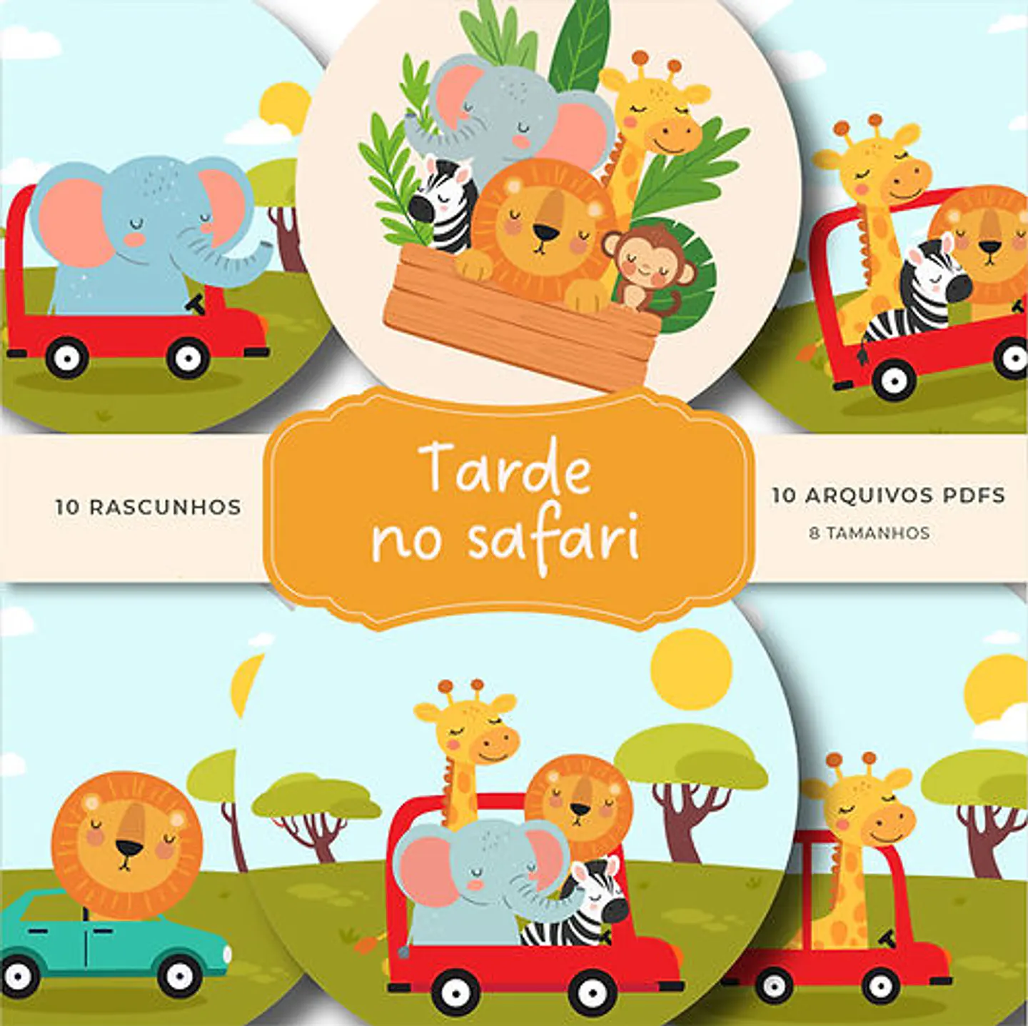 Kit digital Tarde no Safari 1