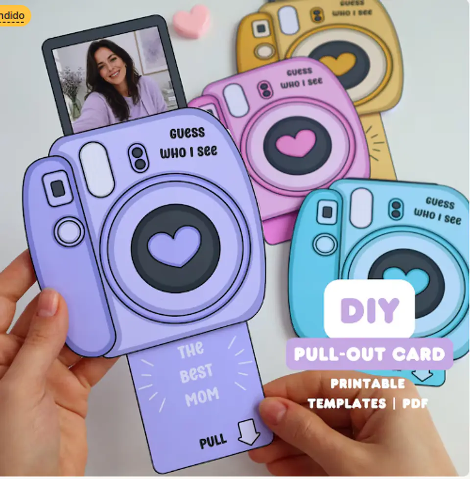 Arquivo Dia das Mães Card Máquina Fotográfica 1