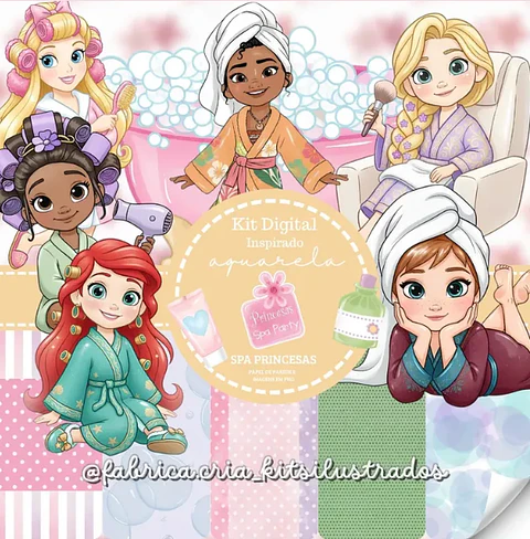 Kit Digital Spa Princesas