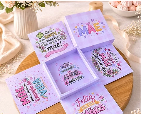 Arquivo Dia das Mães Caixa Explosao 2 Cores