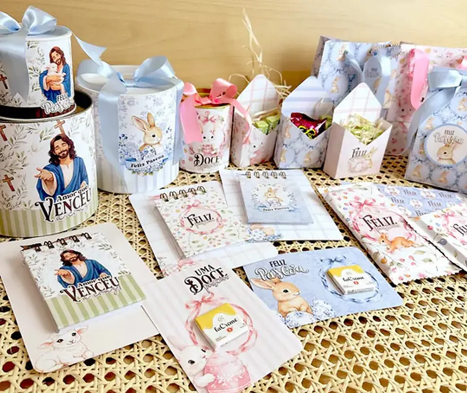 Arquivo Páscoa Coelhos + Jesus 1