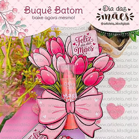 Arquivo Dia das Mães Buquê Batom