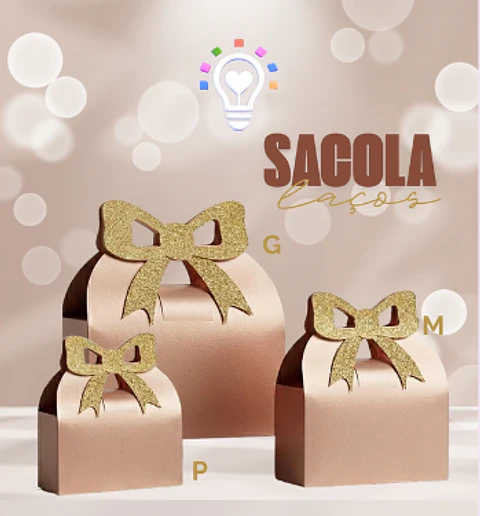 Arquivo de Corte Molde Sacola Laço