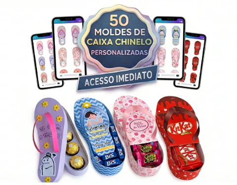 Arquivo Dia das Mães Caixa Chinelo para Bombons