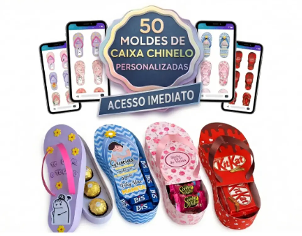 Arquivo Dia das Mães Caixa Chinelo para Bombons 1