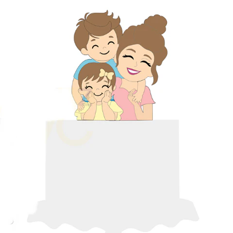 Arquivo topo de bolo dia das mães -Mãe Abraçando filho