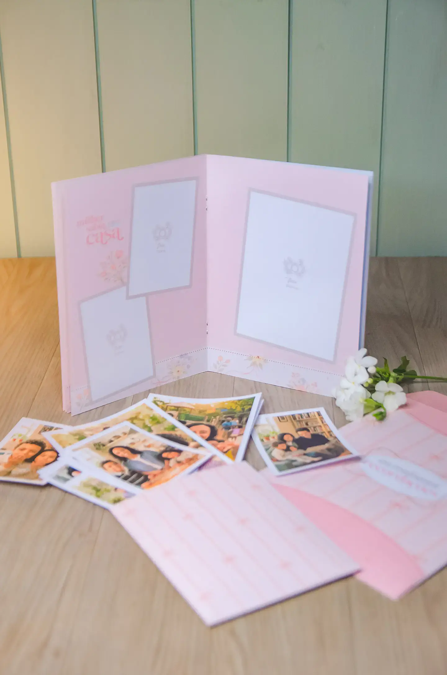 Arquivo Dia das Mães Kit Álbum de Fotos Grampeado 1
