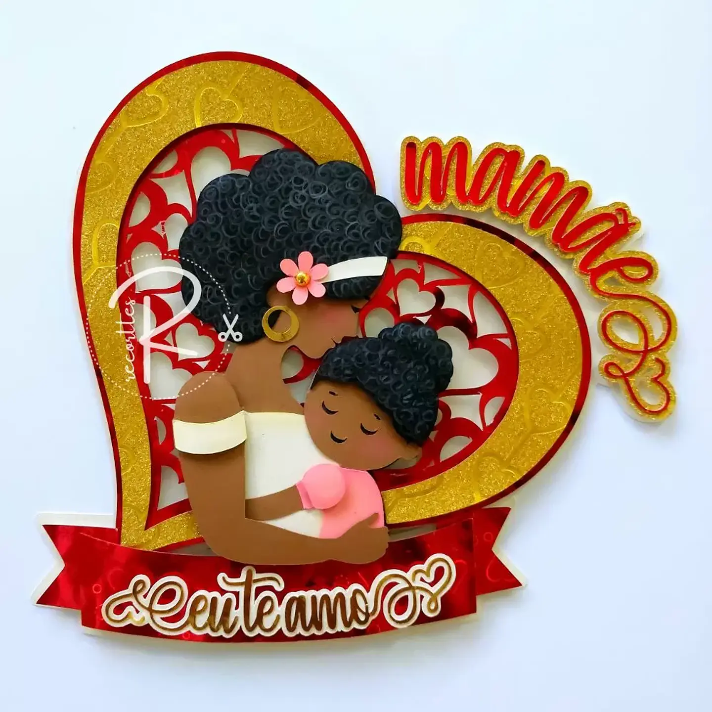 Arquivo topo de bolo dia das mães - Abraço de Mãe 1