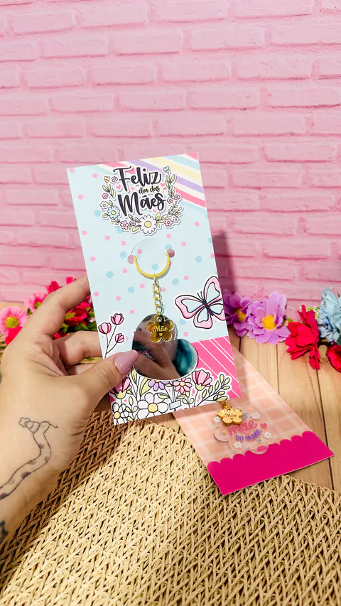 Arquivo Dia das Mães Card Chaveiro