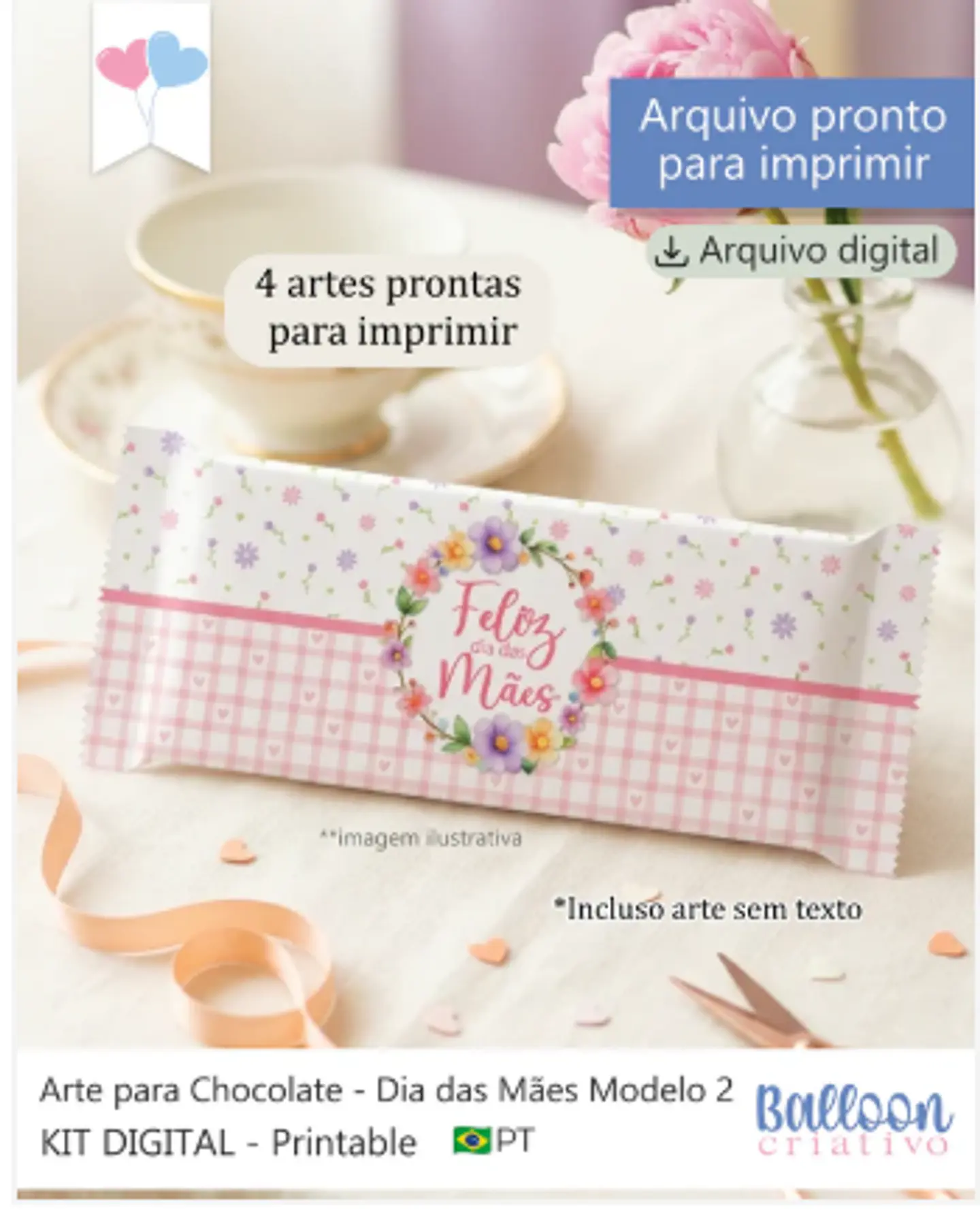 Arquivo Kit Chocolate Dia das Mães  1