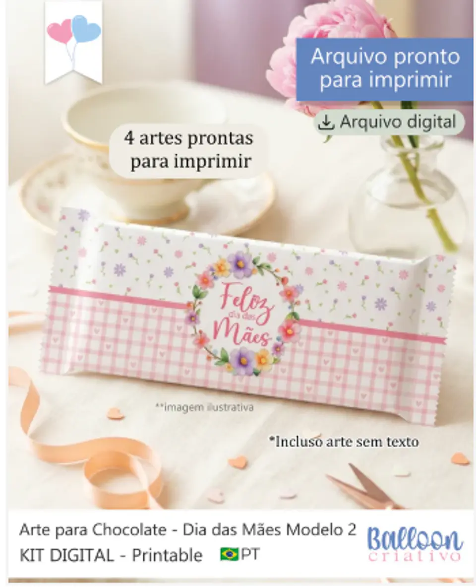 Arquivo Kit Chocolate Dia das Mães  1