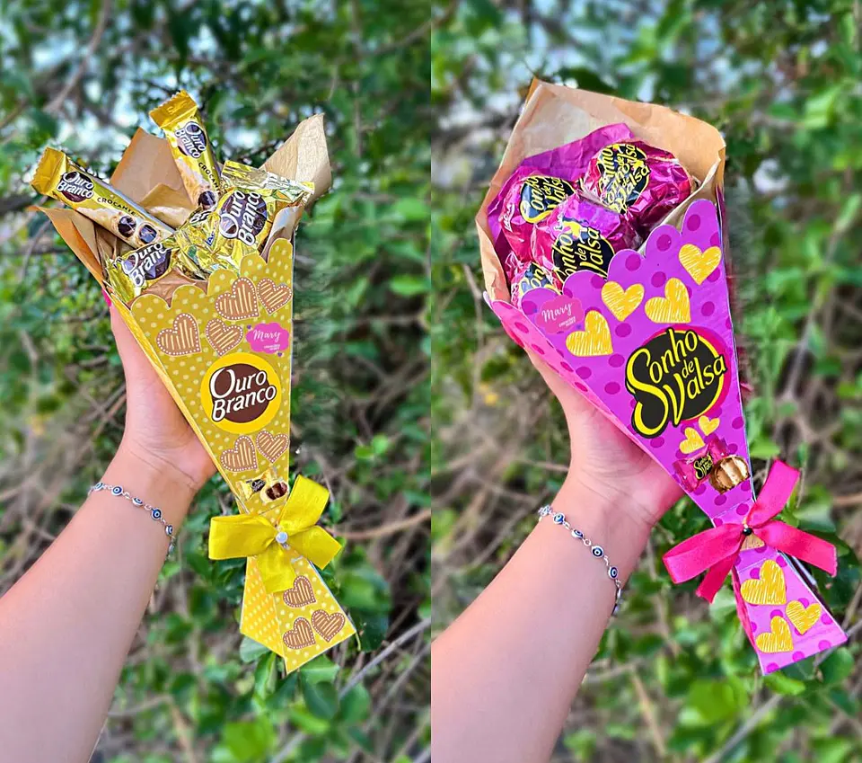 Arquivo Dia das Mães Ouro Branco e Sonho de Valsa - Buquê personalizado 1