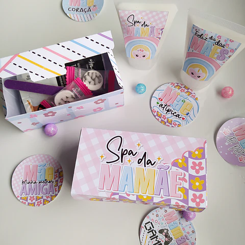 Arquivo Dia das Mães Caixinha Mimo Retangular