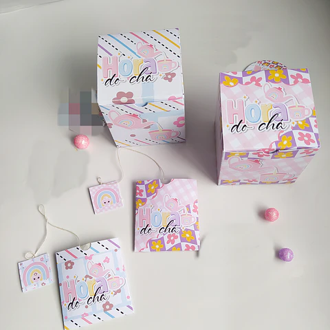 Arquivo Dia das Mães Caixa e Envelope Chá