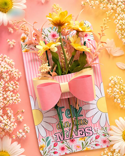 Arquivo Dia das Mães Card Flores