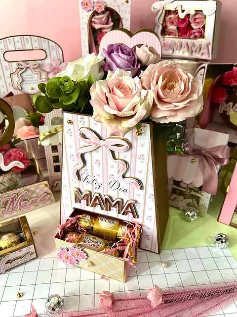 Arquivo Dia das Mães Caixa Porta Flores