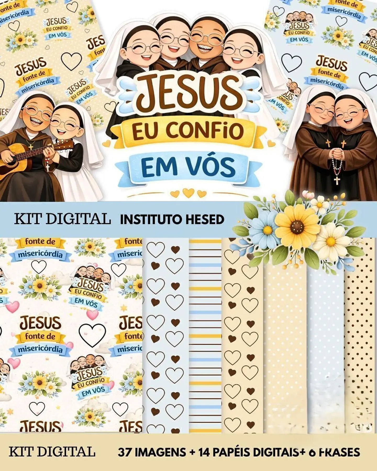 Kit Digital Jesus Eu Confio Em Vós 1