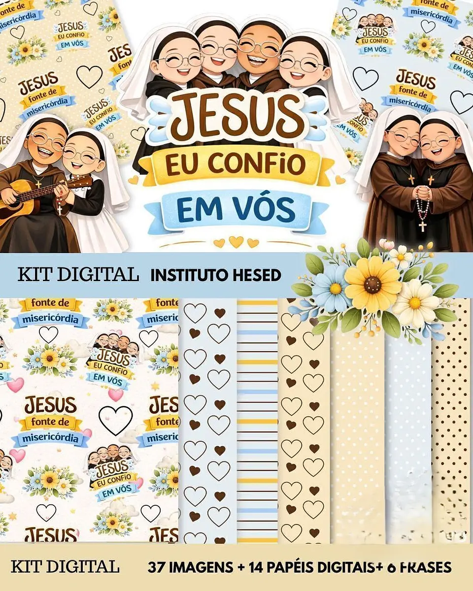 Kit Digital Jesus Eu Confio Em Vós 1