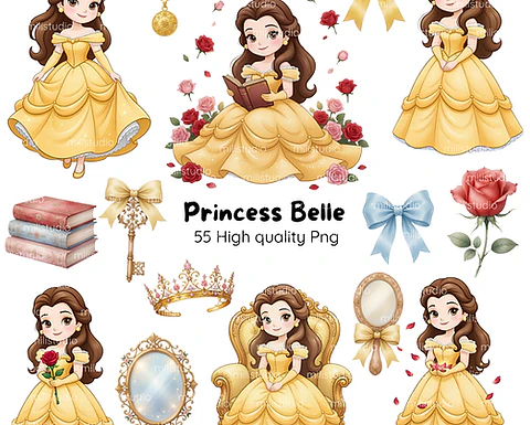 Kit Digital Princess Belle