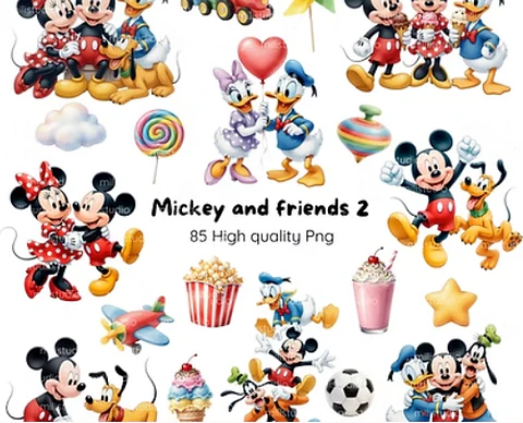 Kit Digital Mickey and friends 