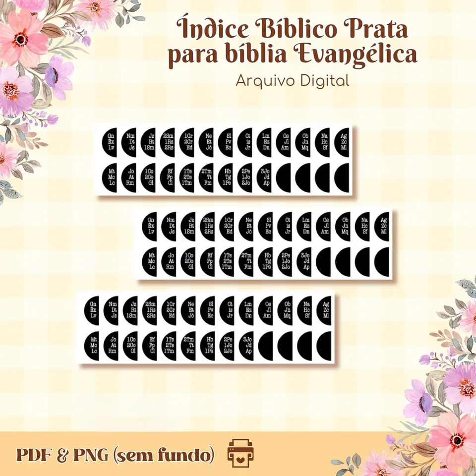 Arquivo de Corte Índice para Bíblia 1