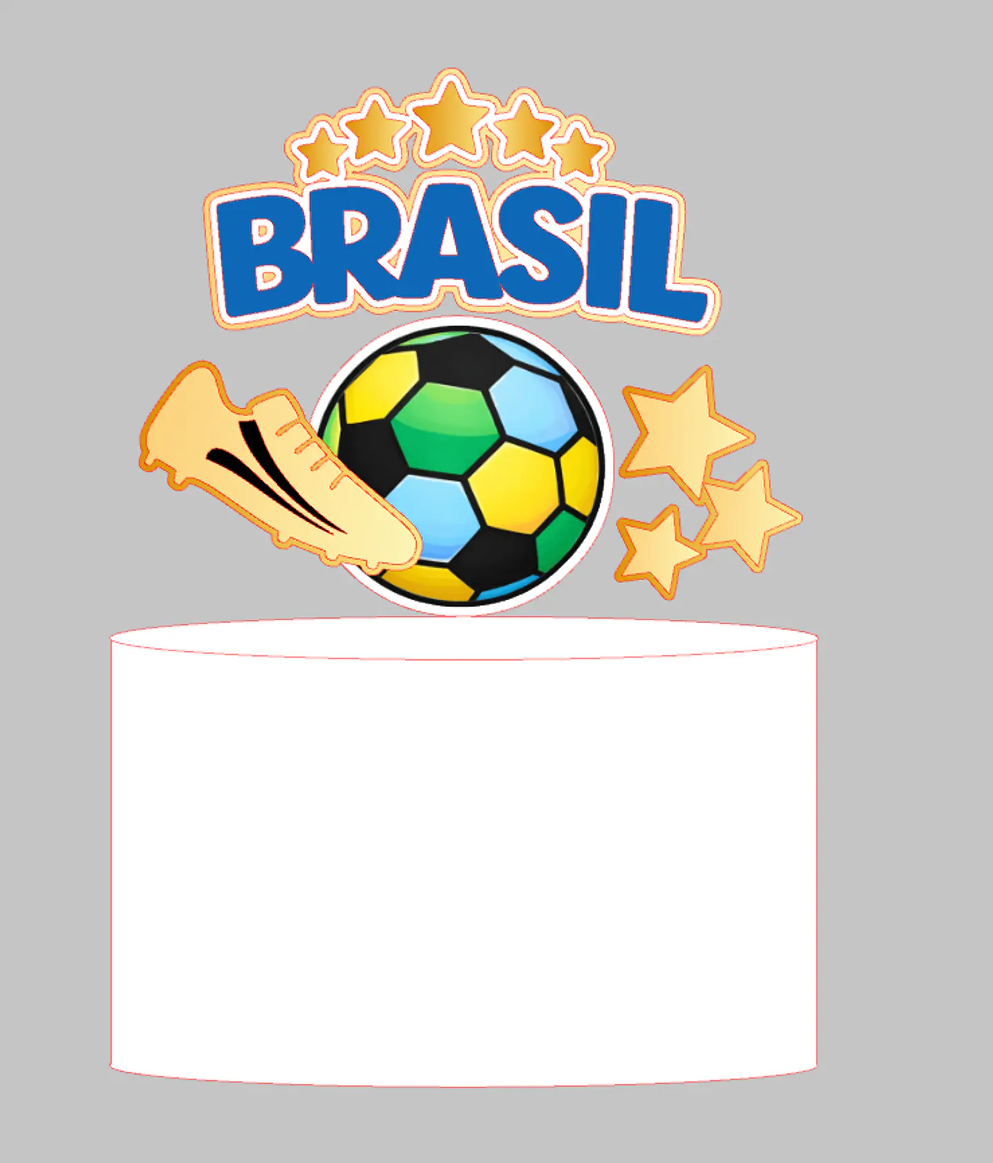 Arquivo Topo de Bolo Copa do Mundo - Vai Brasil 1