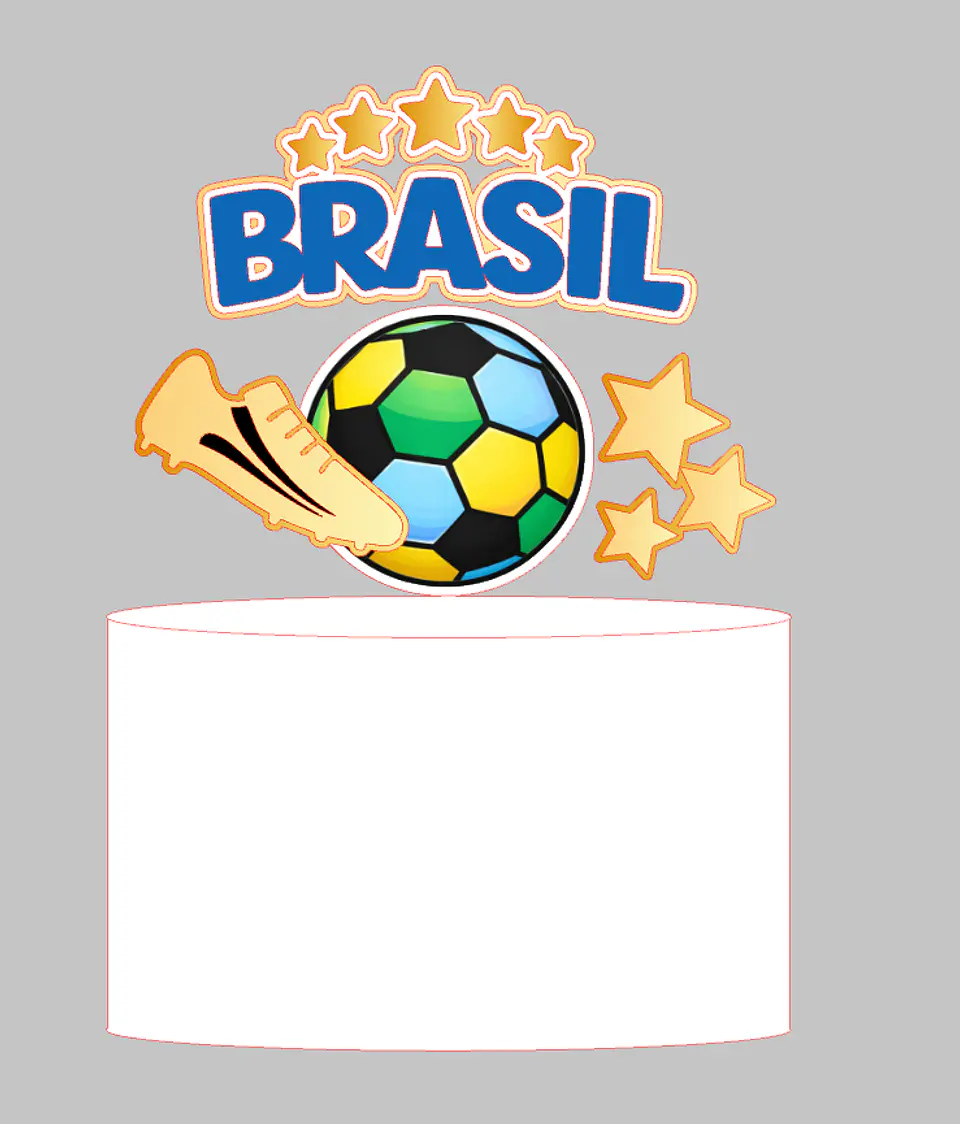 Arquivo Topo de Bolo Copa do Mundo - Vai Brasil 1